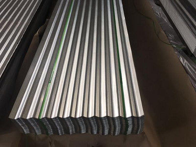 PPGI feuille ondulée, revêtement de couleur Panneaux de toiture en acier ondulé