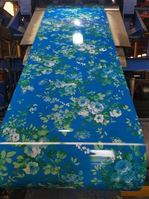 PE / PVDF revêtement de feuilles de laminage métallique à haute résistance aux chocs