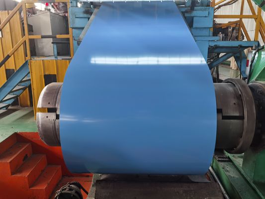 Coil d'acier galvanisé prépeint en couleur largeur 600 mm-1250 mm pour la construction