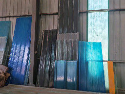 Plaques de toiture ondulées en PVC en acier métallique Spangle normal