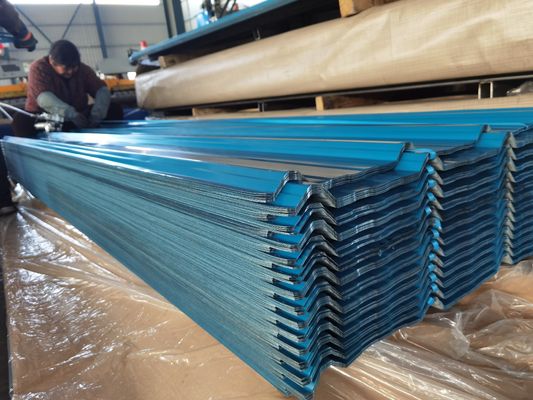 Haute dureté 60-95HRB tôle d'acier ondulé Surface 20-275 g/m2 revêtement en zinc