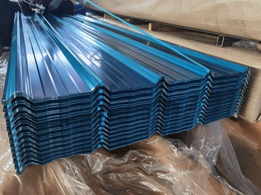 Résistance à la traction 270-500 MPa tôle d'acier ondulée Structures robustes