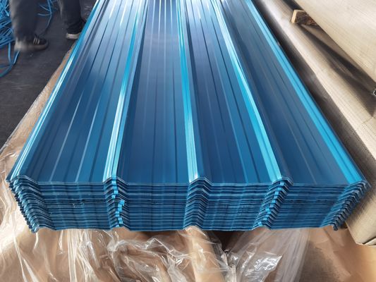 Haute dureté 60-95HRB tôle d'acier ondulé Surface 20-275 g/m2 revêtement en zinc